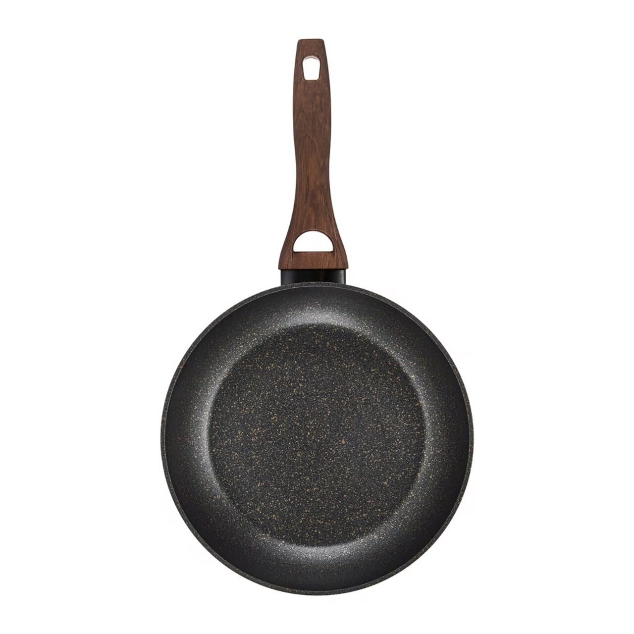 Tigaie Darkwood, Ambition, 28 cm, invelis Qualum Basic Stone Edition, aluminiu forjat, maro/negru - imagine 6